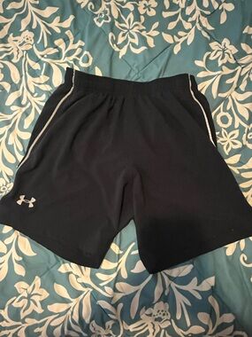 Under Armour Black Women’s Athletic Shorts with White Trim